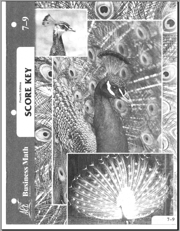 Business Math Key 7-9 from Accelerated Christian Education