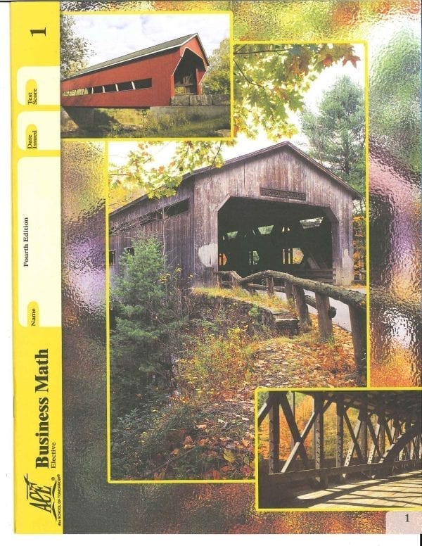 Business Math Book 1 from Accelerated Christian Education