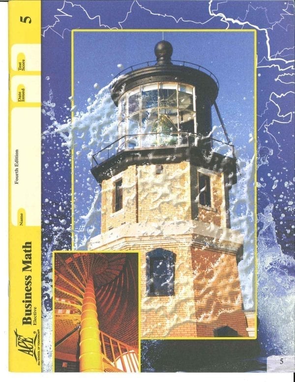 Business Math Book 5 from Accelerated Christian Education