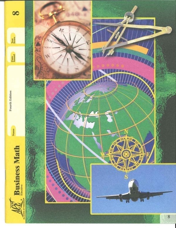 Business Math Book 8 from Accelerated Christian Education