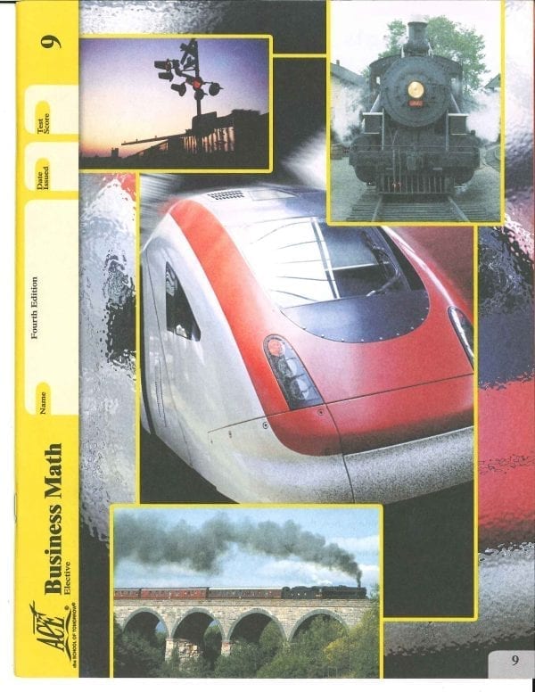 Business Math Book 9 from Accelerated Christian Education