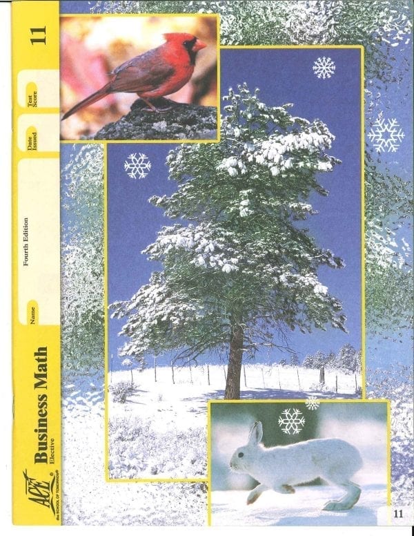 Business Math Book 11 from Accelerated Christian Education