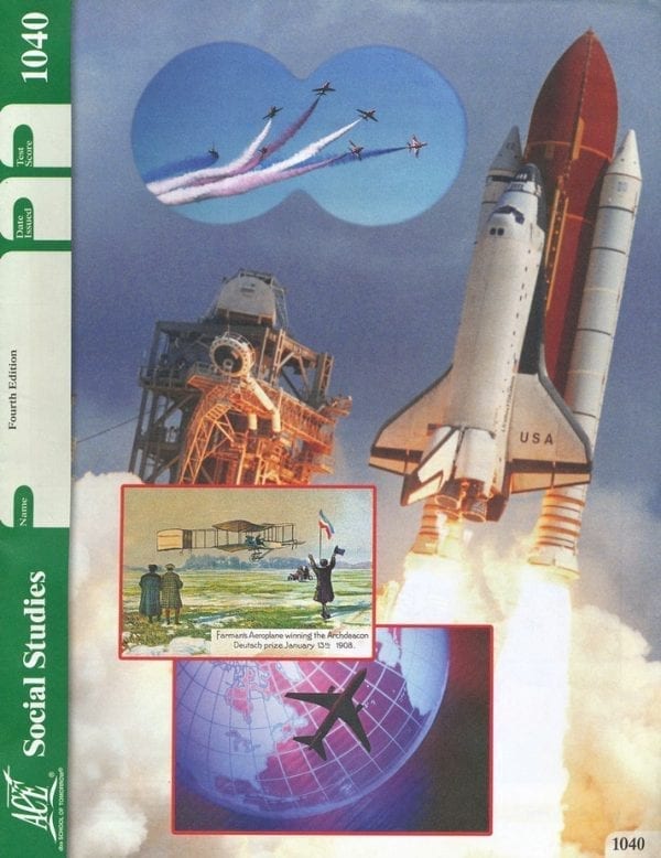4th Grade Social Studies Pace 1040 by Accelerated Christian Education ACE