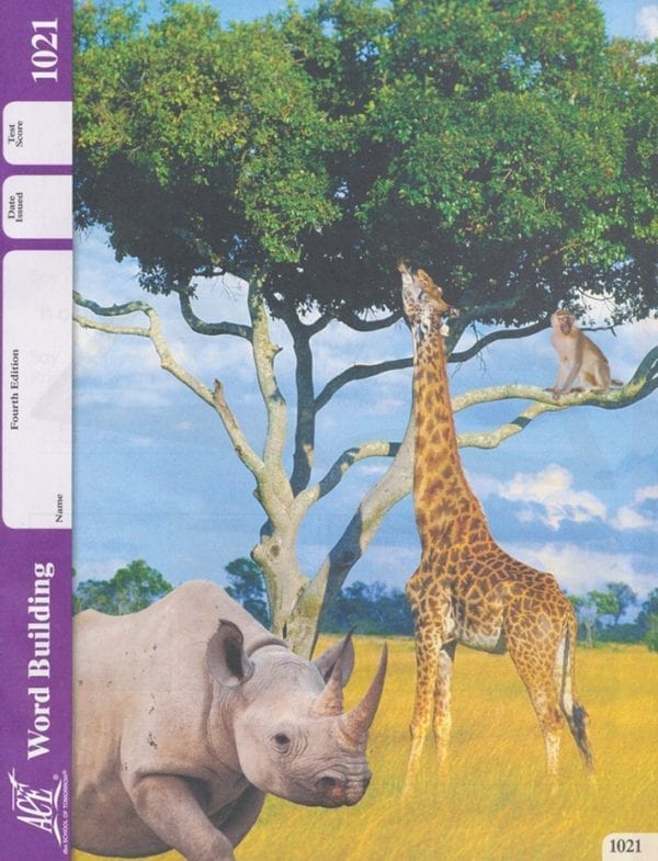 2nd Grade Word Building Pace 1021 by Accelerated Christian Education ACE