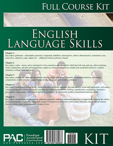 English I: Language Skills Kit from Paradigm Accelerated Curriculum