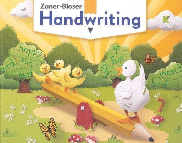 Handwriting: Kindergarten (©2020) from Zaner-Bloser