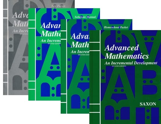 Advanced Mathematics Homeschool Kit w/ Solutions Manual from Saxon Math