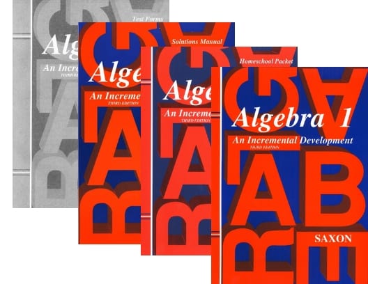 Algebra 1 Homeschool Kit w/ Solutions Manual Third Edition from Saxon Math