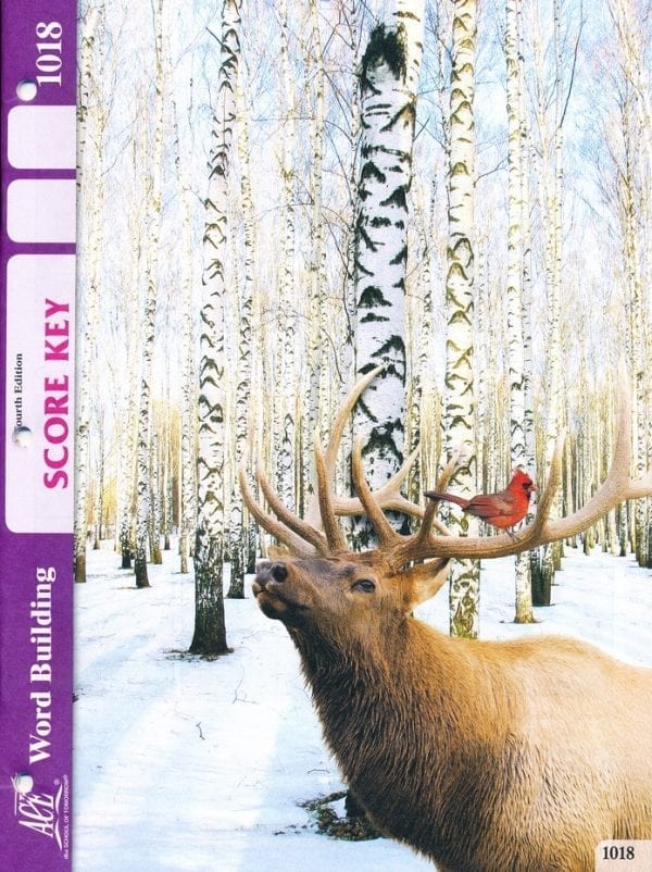 2nd Grade Word Building Answer Key 1018 by Accelerated Christian Education ACE