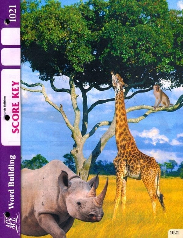 2nd Grade Word Building Answer Key 1021 by Accelerated Christian Education ACE