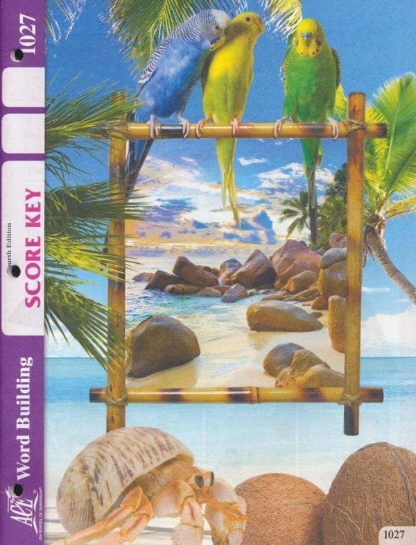 3rd Grade Word Building Answer Key 1027 by Accelerated Christian Education ACE