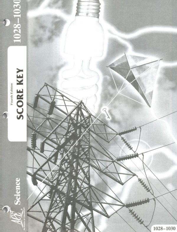 3rd Grade Science Answer Key 1028-1030 by Accelerated Christian Education ACE