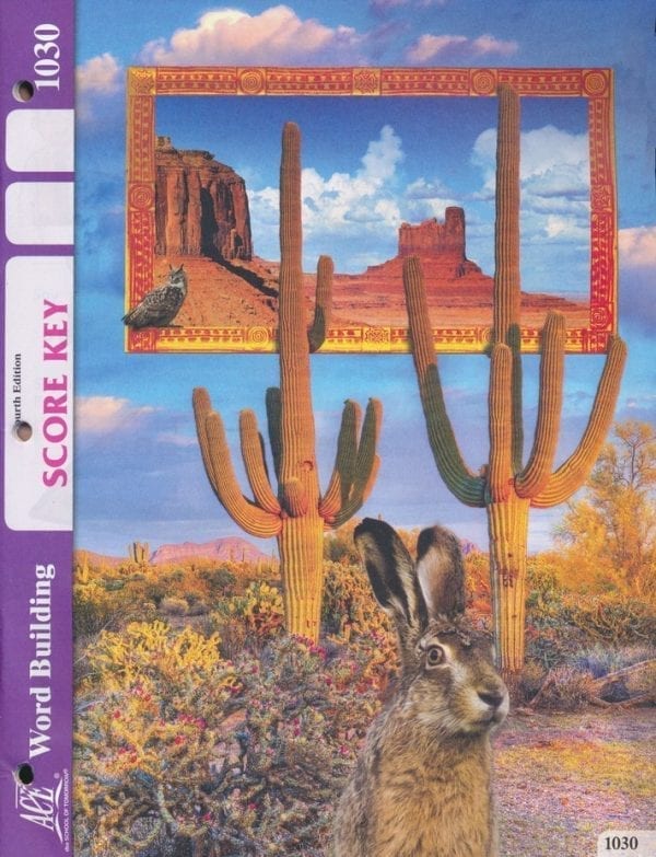 3rd Grade Word Building Answer Key 1030 by Accelerated Christian Education ACE