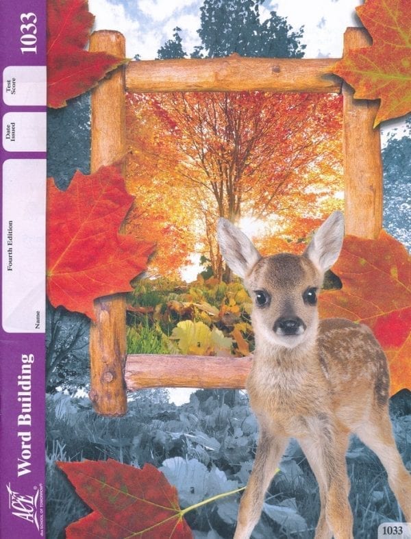 3rd Grade Word Building Pace 1033 by Accelerated Christian Education ACE