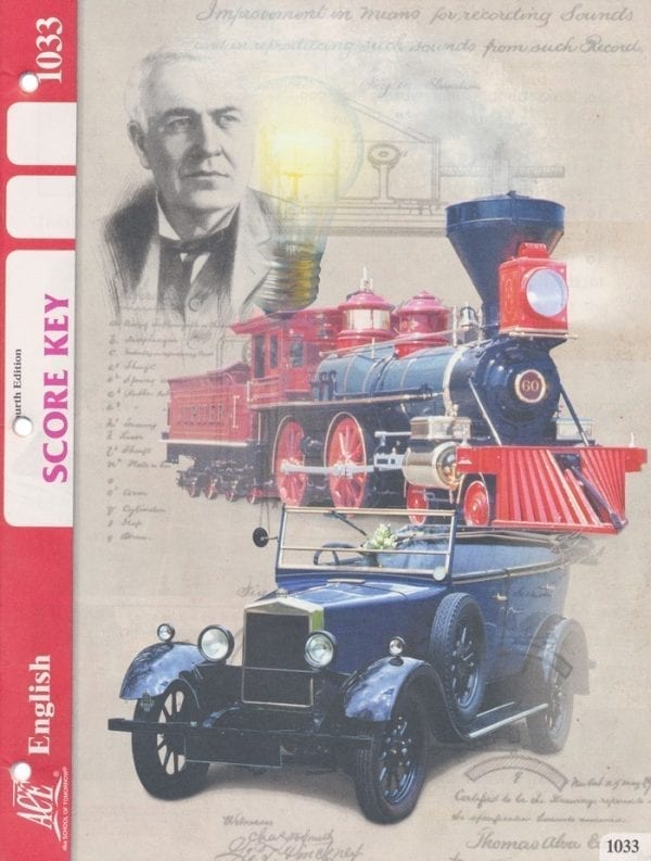 3rd Grade English Answer Key 1033 by Accelerated Christian Education ACE