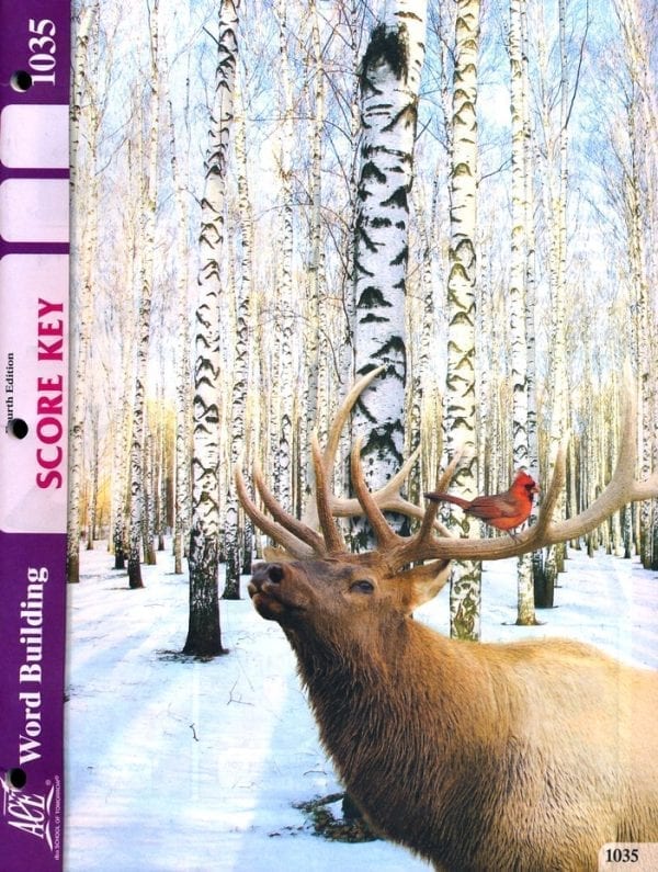 3rd Grade Word Building Answer Key 1035 by Accelerated Christian Education ACE