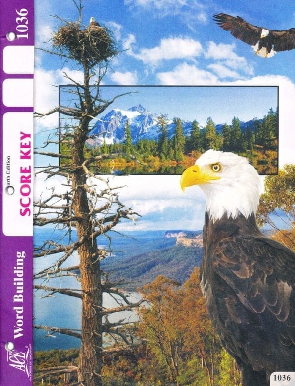 3rd Grade Word Building Answer Key 1036 by Accelerated Christian Education ACE