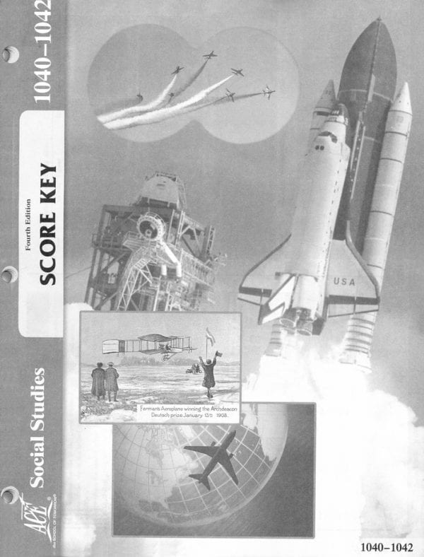 4th Grade Social Studies Answer Key 1040-1042 by Accelerated Christian Education ACE