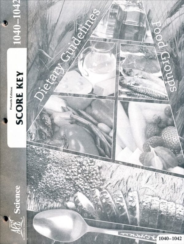 4th Grade Science Answer Key 1040-1042 by Accelerated Christian Education ACE