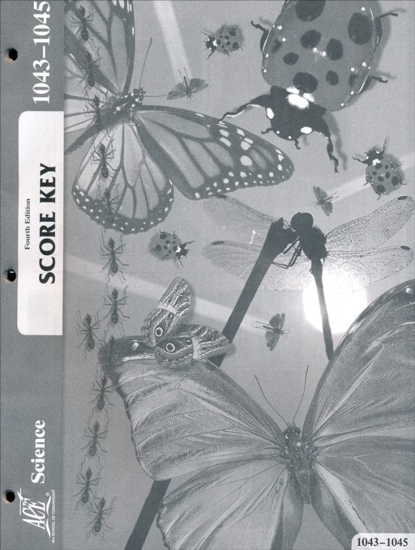 4th Grade Science Answer Key 1043-1045 by Accelerated Christian Education ACE