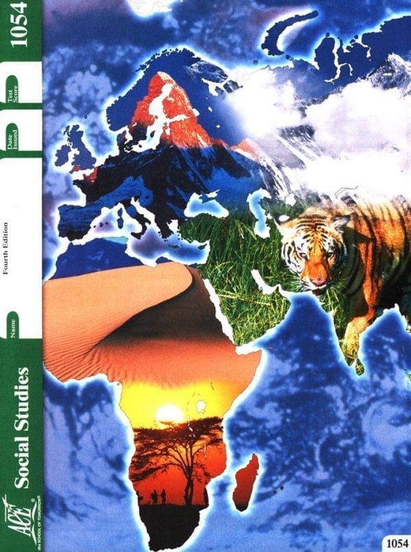 5th Grade Social Studies Pace 1054 by Accelerated Christian Education ACE