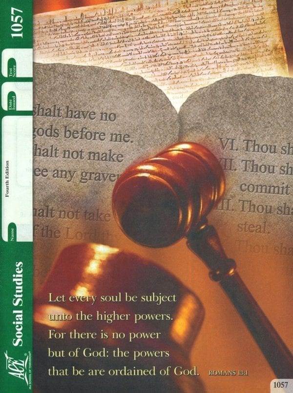 5th Grade Social Studies Pace 1057 by Accelerated Christian Education ACE