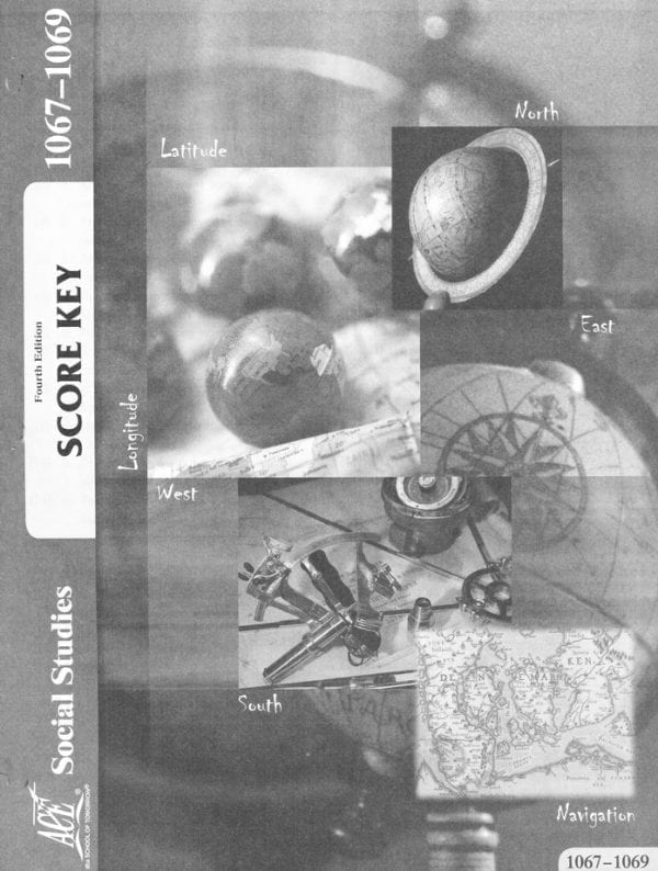 6th Grade Social Studies Answer Key 1067-1069 by Accelerated Christian Education ACE