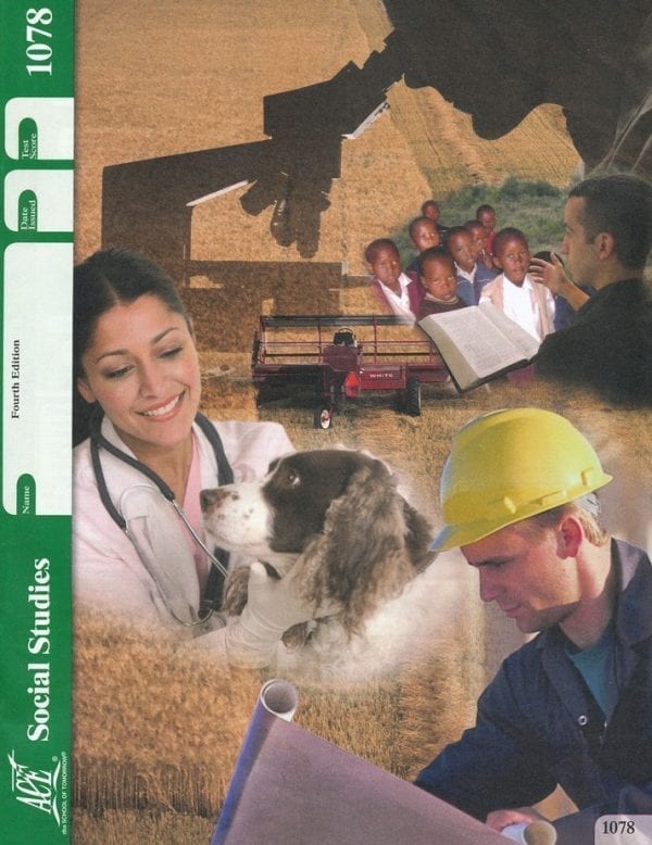 Social Studies Unit 6 (Pace 1078) from Accelerated Christian Education ACE