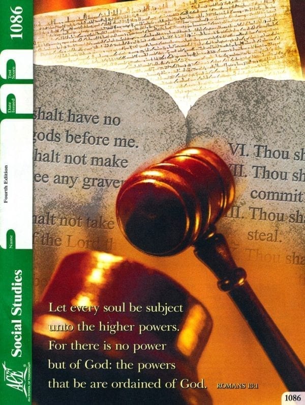 Social Studies (Pace 1086) from Accelerated Christian Education ACE