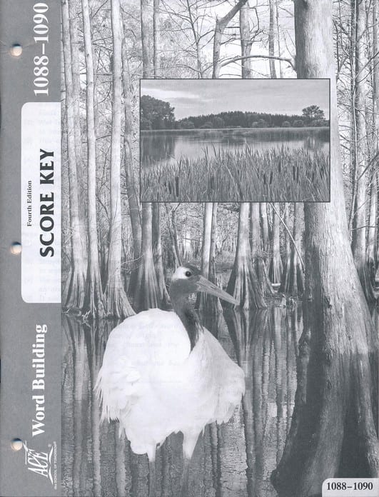 Word Building Key 1088-1090 from Accelerated Christian Education ACE