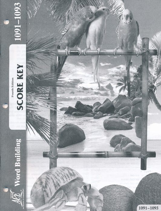 Word Building Key 1091-1093 from Accelerated Christian Education ACE