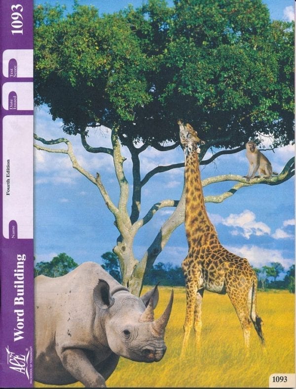 8th Grade Word Building (Pace 1093) from Accelerated Christian Education ACE