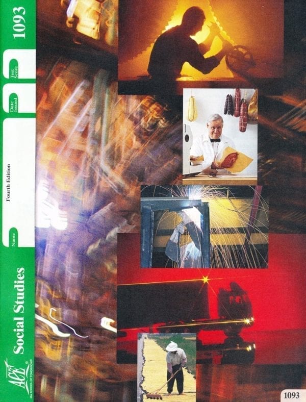 Social Studies (Pace 1093) from Accelerated Christian Education ACE