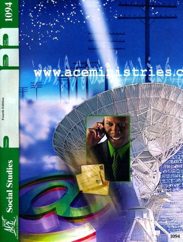 Social Studies (Pace 1094) from Accelerated Christian Education ACE