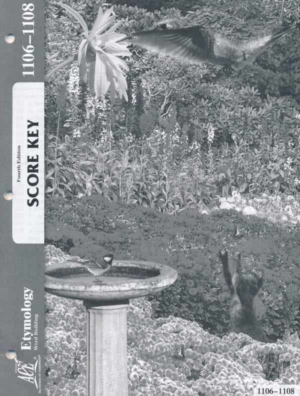 Etymology Key 1106-1108 from Accelerated Christian Education ACE