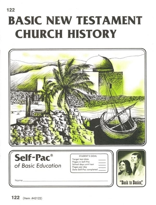 New Testament Church History Pace 122 from Accelerated Christian Education ACE