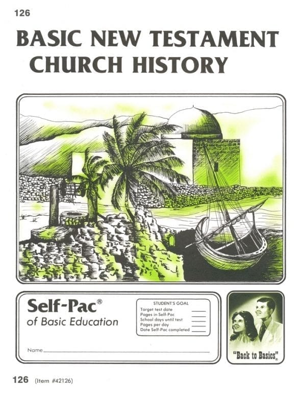 New Testament Church History Pace 126 from Accelerated Christian Education ACE