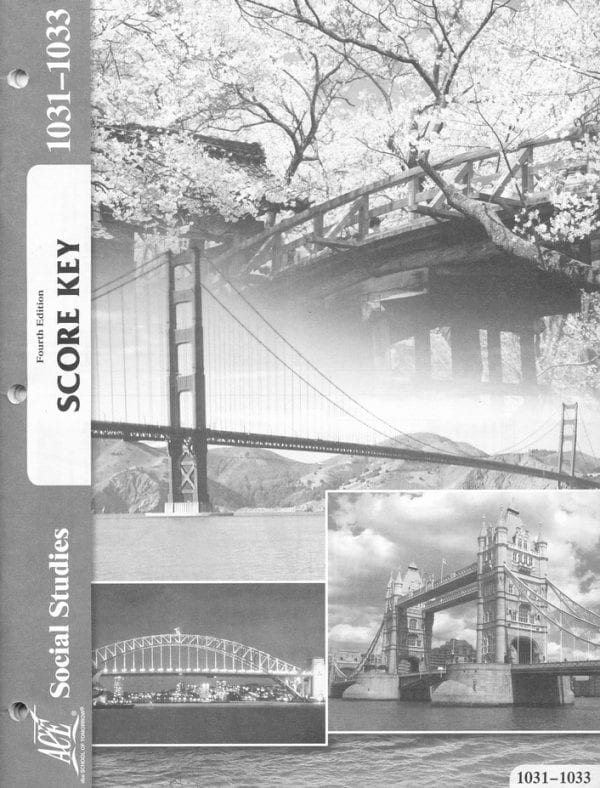 3rd Grade Social Studies Answer Key 1031-1033 by Accelerated Christian Education ACE