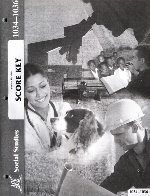 3rd Grade Social Studies Answer Key 1034-1036 by Accelerated Christian Education ACE