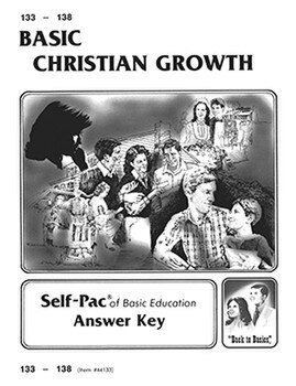 Christian Growth Key 133-138 from Accelerated Christian Education ACE