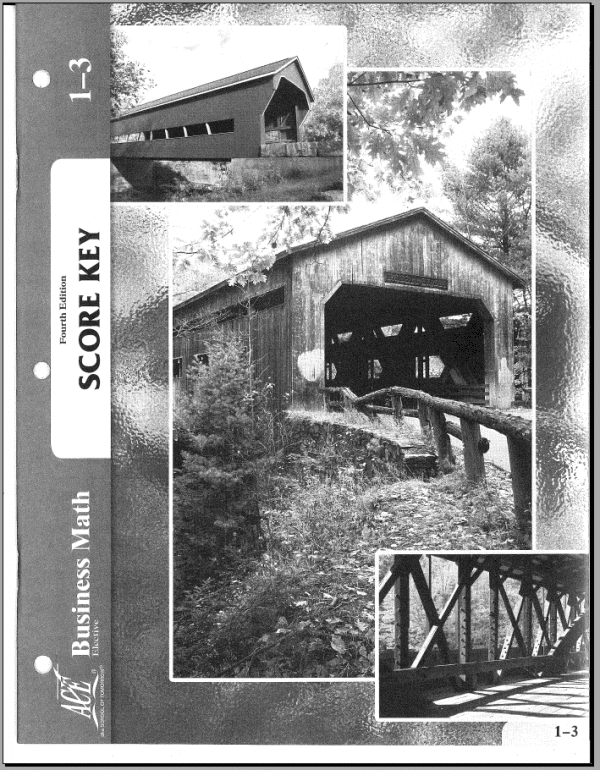 Business Math Key 1-3 from Accelerated Christian Education