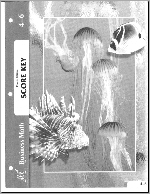 Business Math Key 4-6 from Accelerated Christian Education