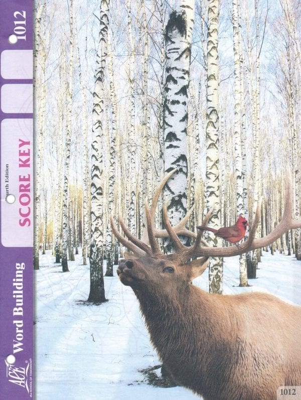 1st Grade Word Building Answer Key 1012 by Accelerated Christian Education ACE