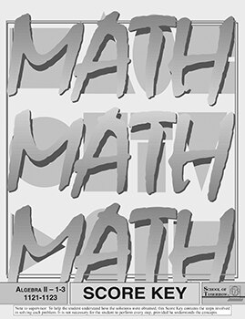 Algebra II Key 1121-1123 from ACE School of Tomorrow
