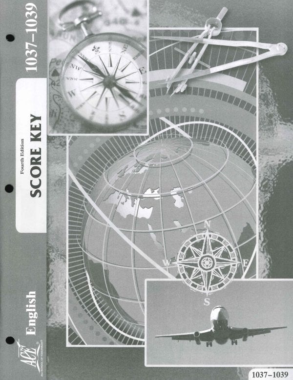 4th Grade English Answer Key 1037-1039 by Accelerated Christian Education ACE