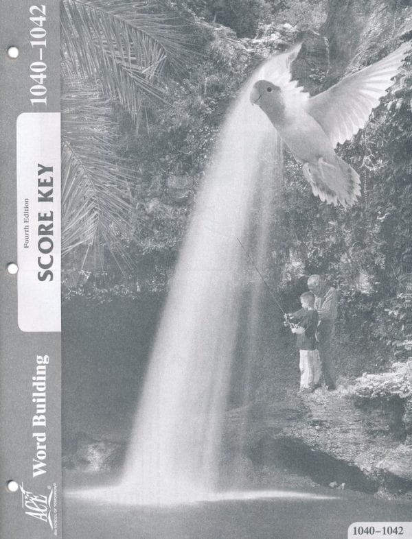 4th Grade Word Building Answer Key 1040-1042 by Accelerated Christian Education ACE