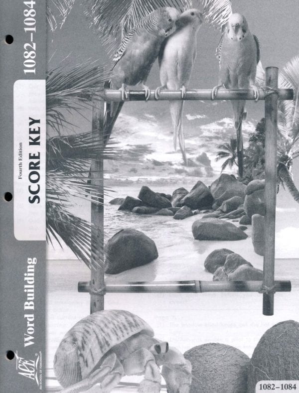 7th Grade Word Building Answer Key 1082-1084 by Accelerated Christian Education ACE