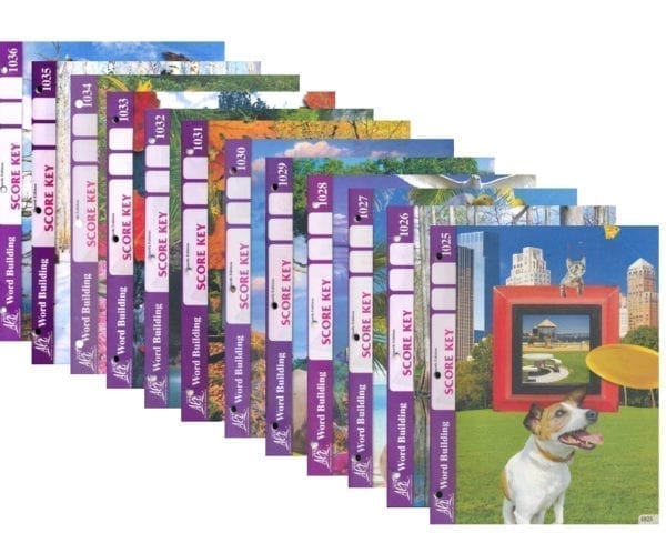 3rd Grade Word Building Answer Key Set by ACE