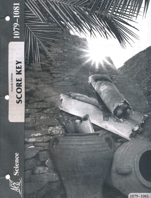 7th Grade Science Answer Key 1079-1081 by ACE School of Tomorrow