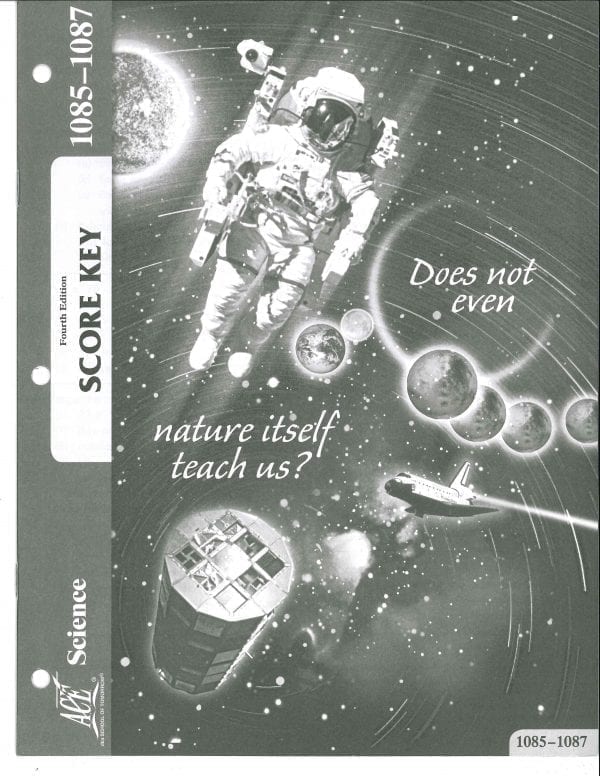 8th Grade Science Answer Key 1085-1087 by Accelerated Christian Education ACE